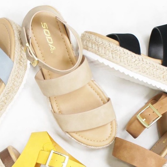 Bryce Taupe Espadrille Ankle Strap Flatform Sandal - Picture 6 of 9